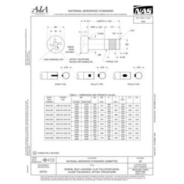 AIA NAS1181-1188