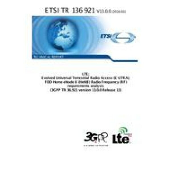 ETSI TR 136 921