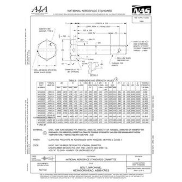 AIA NAS1003-1020