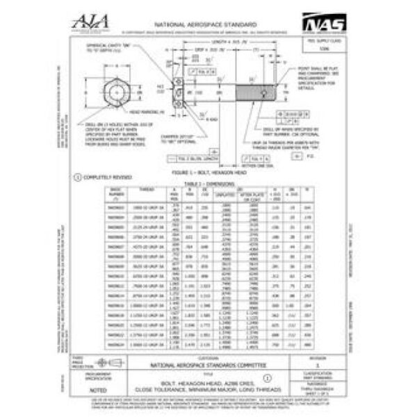 AIA NAS9603-9624