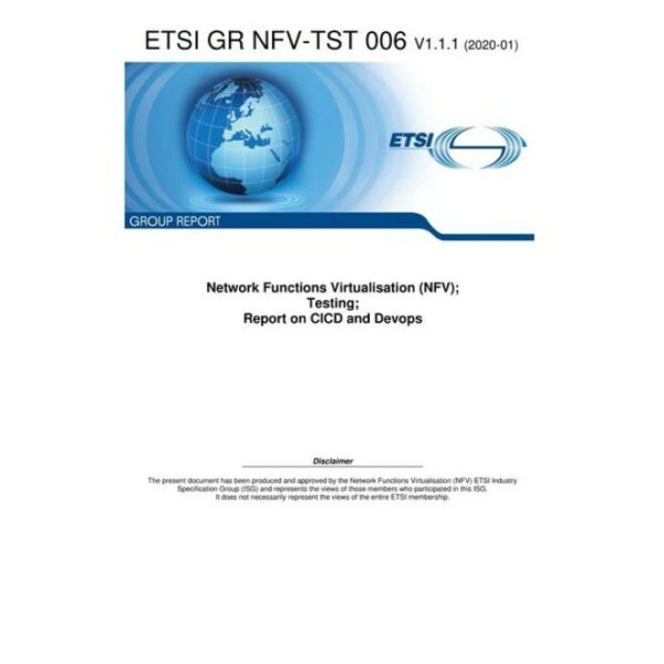 ETSI GR NFV-TST 006