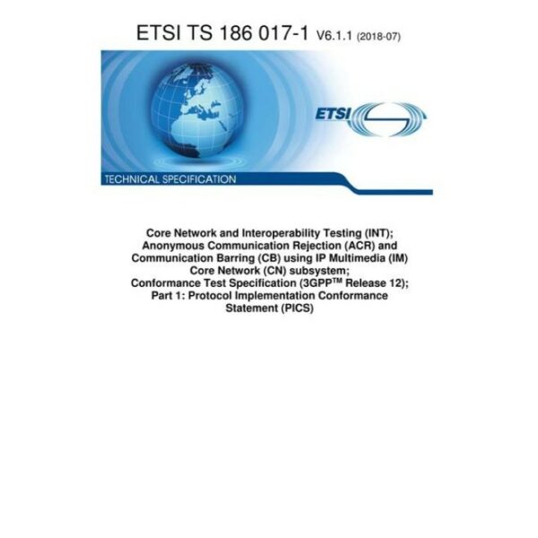 ETSI TS 186 017-1