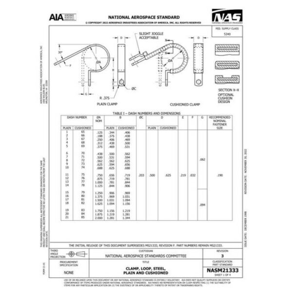 AIA NASM21333