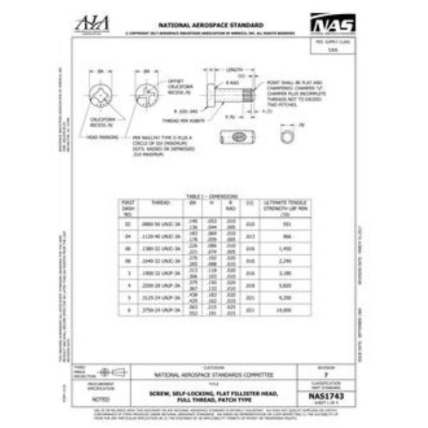 AIA NAS1743