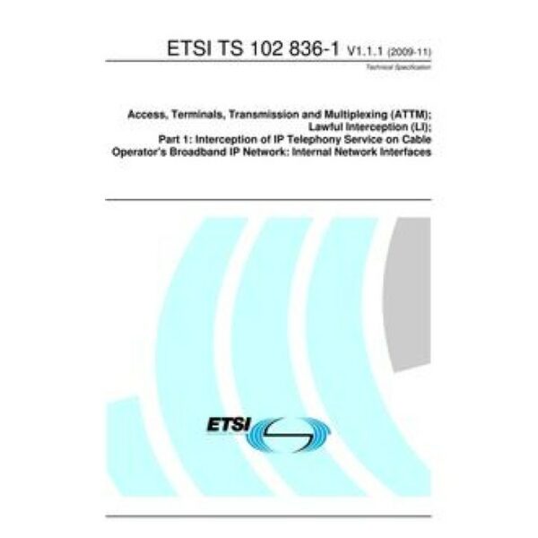 ETSI TS 102 836-1