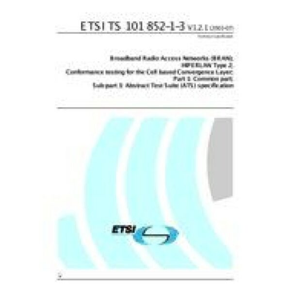 ETSI TS 101 852-1-3