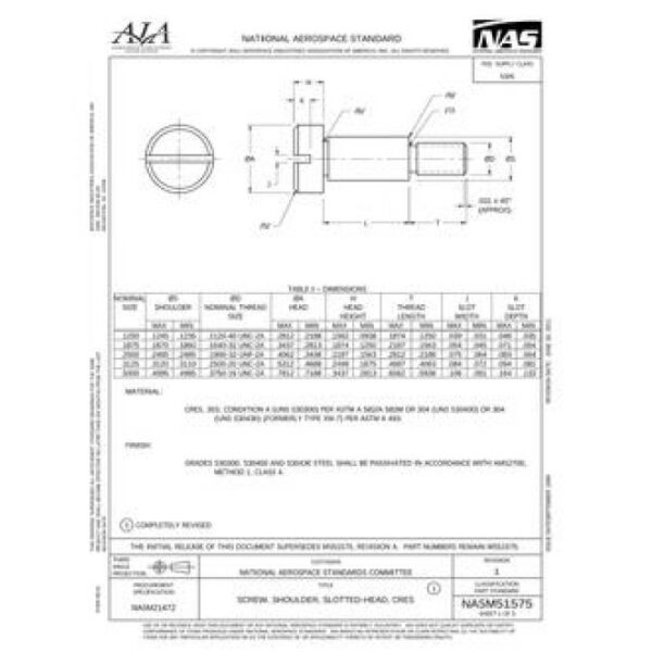 AIA NASM51575