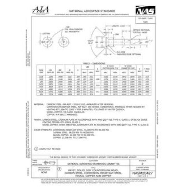 AIA NASM20427