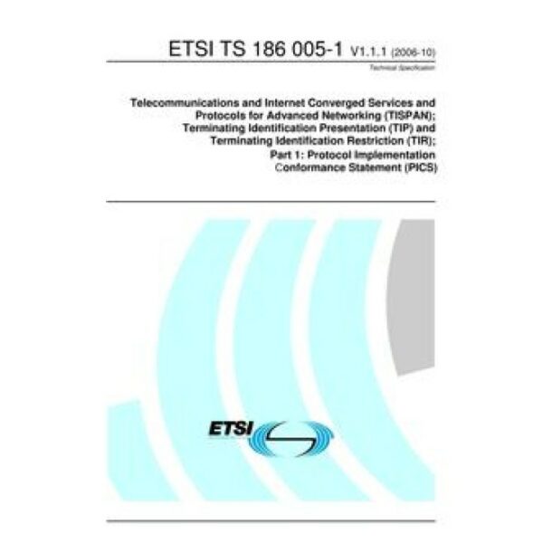 ETSI TS 186 005-1