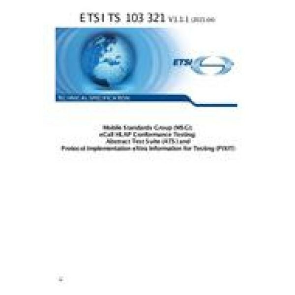 ETSI TS 103 321