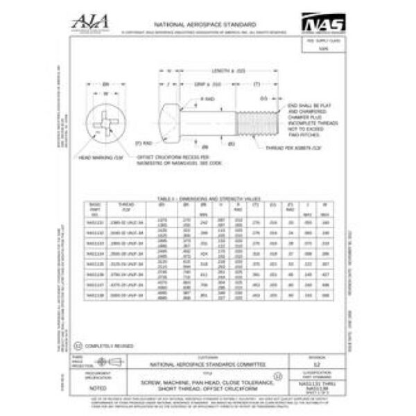 AIA NAS1131-1138