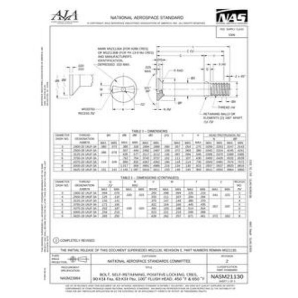 AIA NASM21130