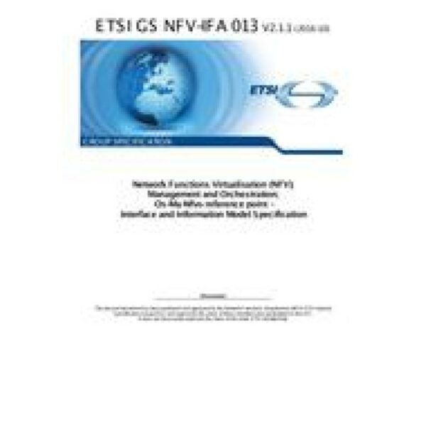 ETSI GS NFV-IFA 013