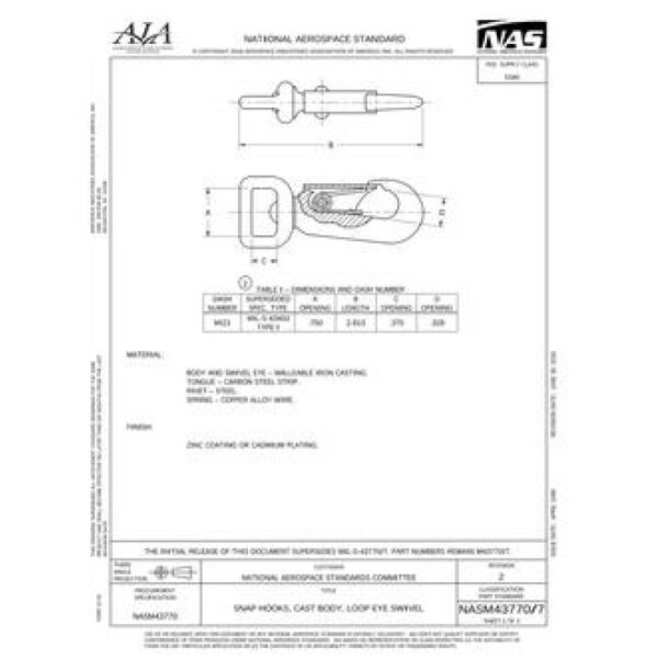 AIA NASM43770/7