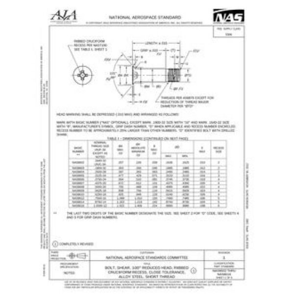 AIA NAS8602-8616