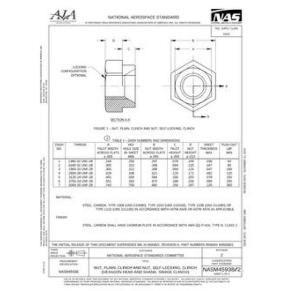 AIA NASM45938/2