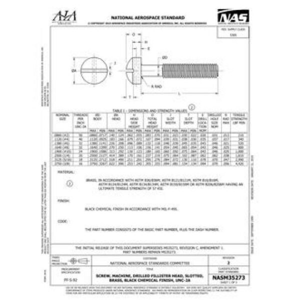 AIA NASM35273