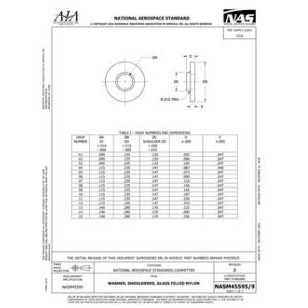 AIA NASM45595/9