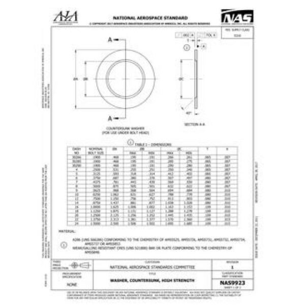 AIA NAS9923