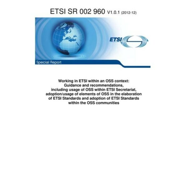 ETSI SR 002 960