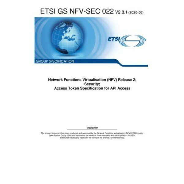 ETSI GS NFV-SEC 022