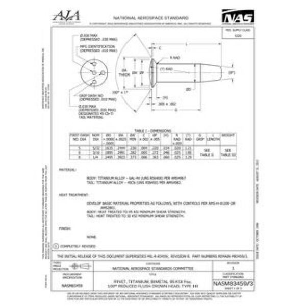 AIA NASM83459/3