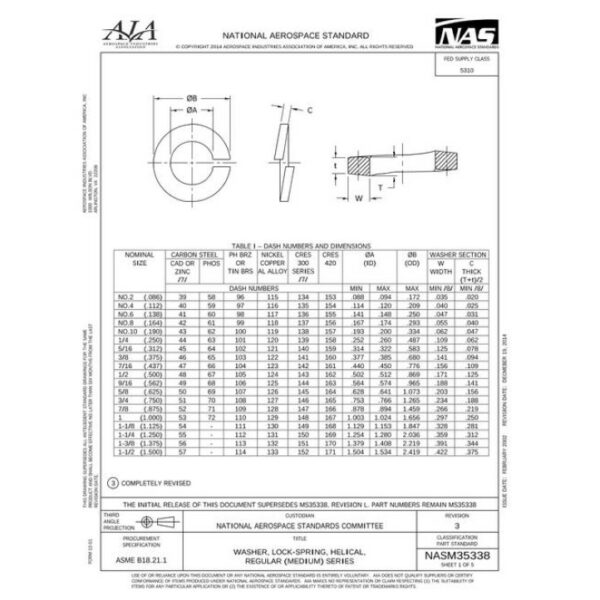 AIA NASM35338