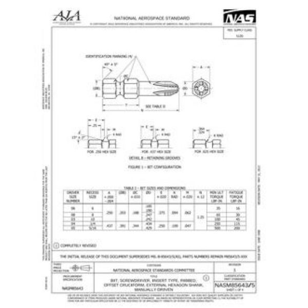 AIA NASM85643/5