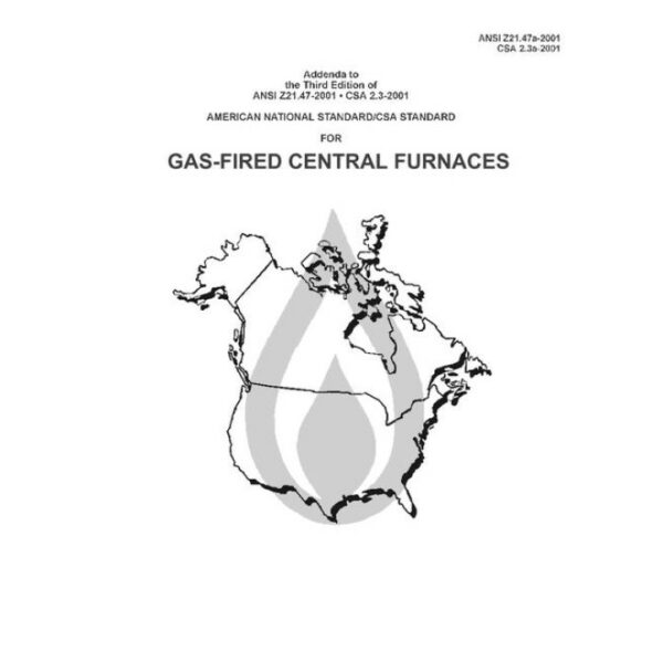 CSA ANSI Z21.47a-2001/2.3a-2001
