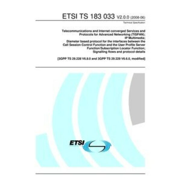 ETSI TS 183 033