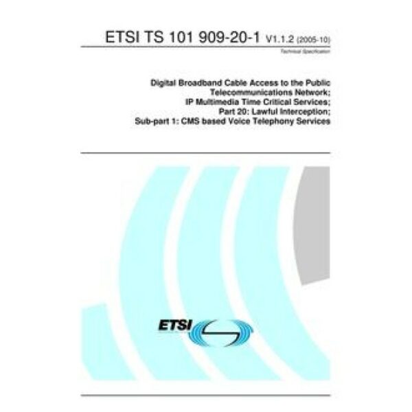 ETSI TS 101 909-20-1