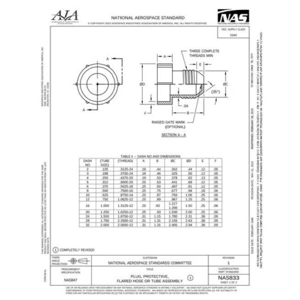 AIA NAS833