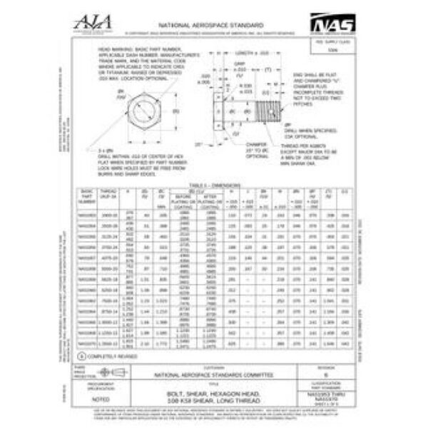 AIA NAS1953-1970