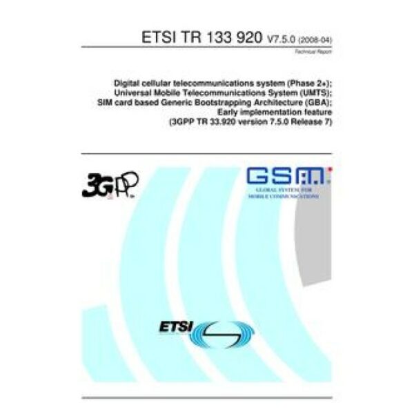 ETSI TR 133 920