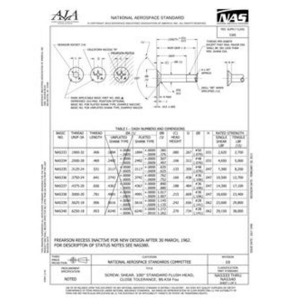 AIA NAS333-340