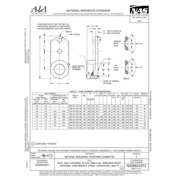 AIA NASM21071