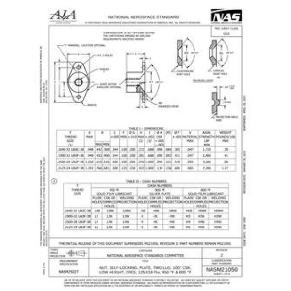 AIA NASM21050