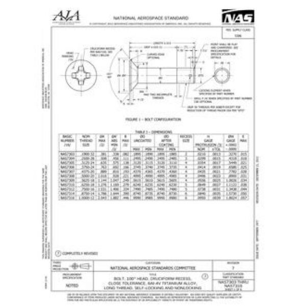 AIA NAS7303-7316