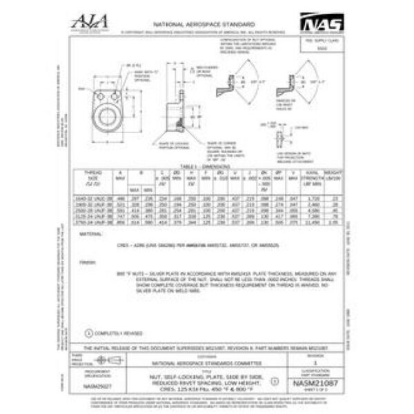 AIA NASM21087