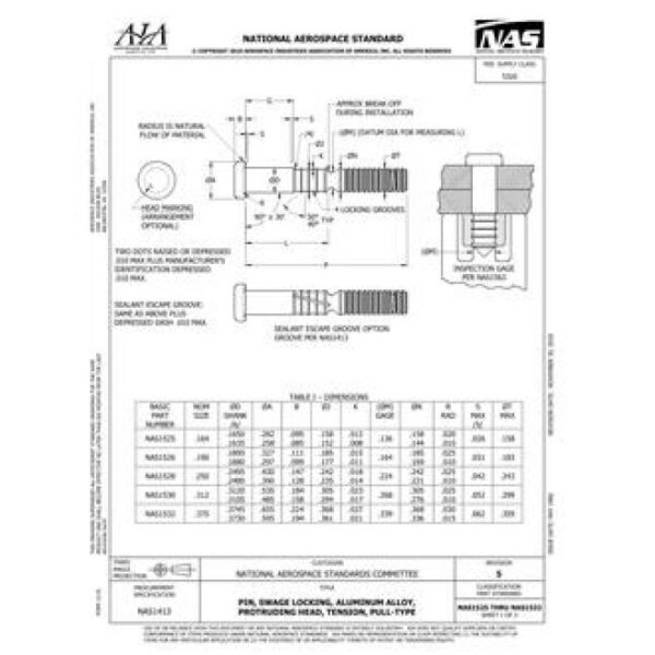 AIA NAS1525-1532