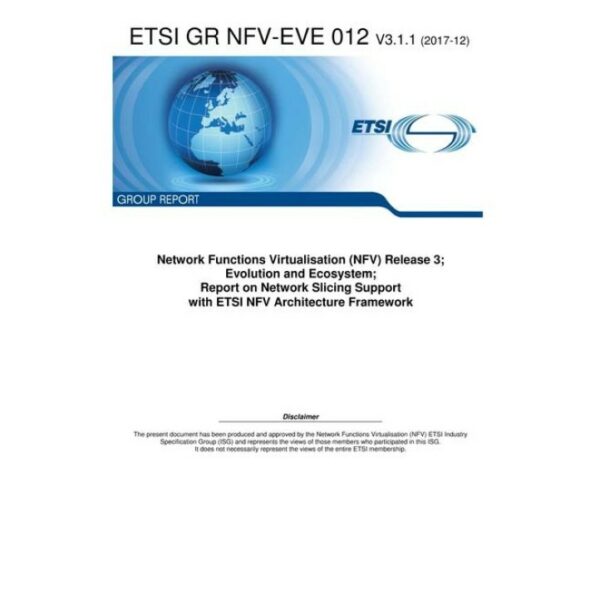 ETSI GR NFV-EVE 012