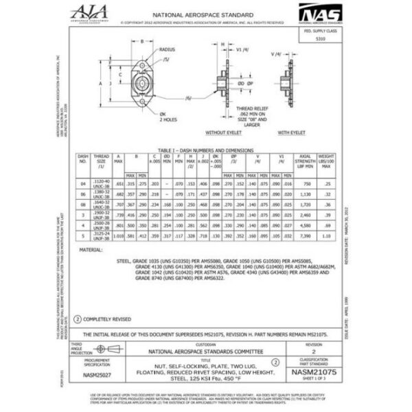 AIA NASM21075