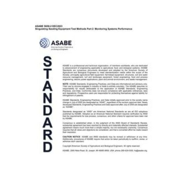 ASAE/ASABE S658-2