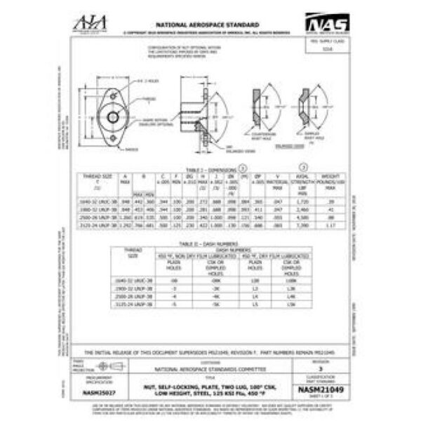 AIA NASM21049