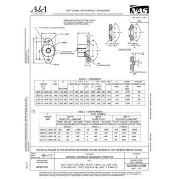 AIA NASM21050