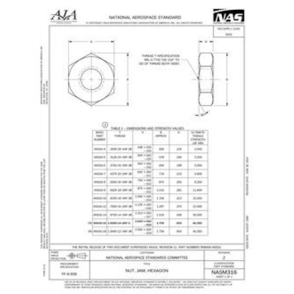 AIA NASM316