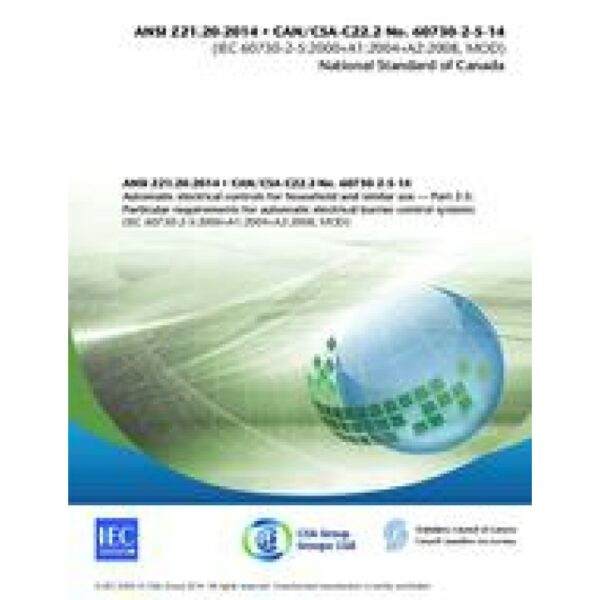 CAN/CSA ANSI Z21.20-2014/C22.2 NO. 60730-2-5-14