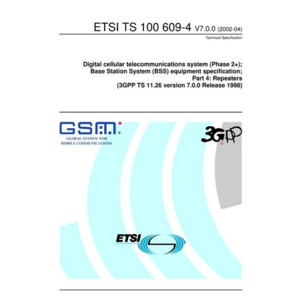 ETSI TS 100 609-4