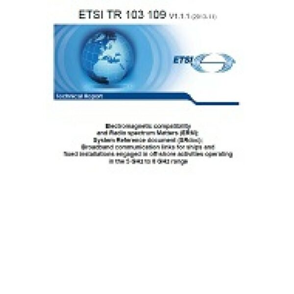 ETSI TR 103 109