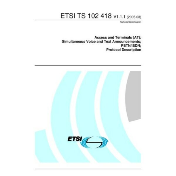 ETSI TS 102 418